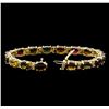 Image 3 : 25.05 ctw Tourmaline and Diamond Bracelet - 14KT Yellow Gold