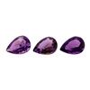 Image 1 : 21.89 ctw.Natural Pear Cut Amethyst Parcel of Three