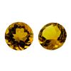 Image 1 : 9.63 ctw.Natural Round Cut Citrine Quartz Parcel of Two