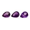 Image 1 : 20.50 ctw.Natural Pear Cut Amethyst Parcel of Three