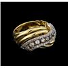 Image 1 : 0.73 ctw Diamond Ring - 14KT Two-Tone Gold