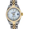 Image 1 : Rolex Ladies Quickset 2 Tone 18K White Index Datejust Wristwatch