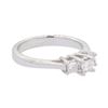 Image 1 : 0.5 ctw Diamond Ring - 14KT White Gold