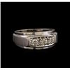 Image 1 : 14KT White Gold 0.47 ctw Diamond Ring