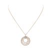 Image 2 : 1.70 ctw Diamond Pendant And Chain - 14KT Rose, White And Yellow Gold