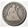 Image 1 : 1875-CC TWENTY CENT PIECE, FINE