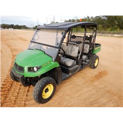 2015 JOHN DEERE XUV 550 S4 UTV, VIN/SN:040558 - 4X4, CREW CAB, GAS, WINDSHIELD, CANOPY, DUMP BED, ME