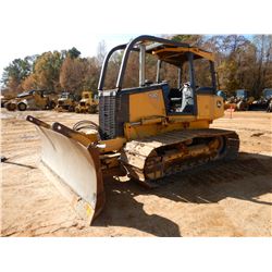 2007 JOHN DEERE 700J LGP CRAWLER TRACTOR, VIN/SN:144873 - 6 WAY BLADE, CANOPY, SWEEPS, METER READING