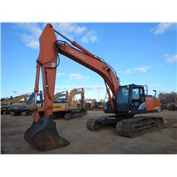 2015 HITACHI ZX250LC-6N HYDRAULIC EXCAVATOR, VIN/SN:440024 - 12' STICK, AUX HYD, CAB, A/C, METER REA
