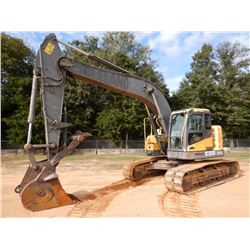 2013 VOLVO ECR235DL HYDRAULIC EXCAVATOR, VIN/SN:210210 - 11' STICK, 36'' BUCKET, COUPLER, HYD THUMB,