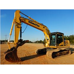 2014 KOMATSU PC210LC-10 HYDRAULIC EXCAVATOR, VIN/SN:A10587 - 9' - 9" STICK, 48" BUCKET, HYD THUMB, C