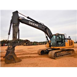 2016 JOHN DEERE 210G HYDRAULIC EXCAVATOR, VIN/SN:524052 - 9'-6" STICK, 42" BUCKET, COUPLER, HYD THUM