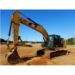 2014 CAT 320EL HYDRAULIC EXCAVATOR, VIN/SN:WBK03090 - 9'-6" STICK, 48" BUCKET, THUMB, CAB, A/C, METE