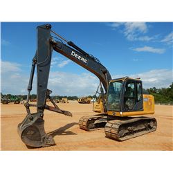2016 JOHN DEERE 130G HYDRAULIC EXCAVATOR, VIN/SN:041190 - 10' STICK, 42" BUCKET, THUMB, CAB, A/C, ME
