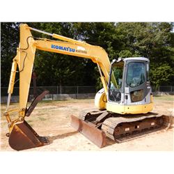 2007 KOMATSU PC78US-6NO HYDRAULIC EXCAVATOR, VIN/SN:9905 - 7' - 3" STICK, 26" BUCKET, THUMB, BLADE, 