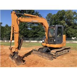2010 CASE CX75SR HYDRAULIC EXCAVATOR, VIN/SN:NASLA7276 - 7' STICK, 48'' BUCKET, THUMB, BLADE, CAB, A