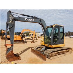2010 JOHN DEERE 75D HYDRAULIC EXCAVATOR, VIN/SN:14117 - 7' STICK, 30'' BUCKET, BLADE, CAB, A/C, METE