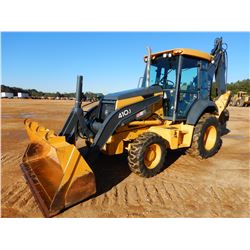 2007 JOHN DEERE 410J LOADER BACKHOE, VIN/SN:150747 - 4X4, E-STICK, BUCKET, REAR COUPLER, CAB, A/C, M