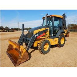 2016 JOHN DEERE 310L LOADER BACKHOE, VIN/SN:293240 - 4X4, E-STICK, BUCKET, THUMB, CAB, A/C, METER RE