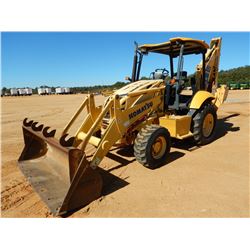2008 KOMATSU WB146-5 LOADER BACKHOE, VIN/SN:A23495 - 4X4, BUCKET, CANOPY, JOY STICK CONTROLS
