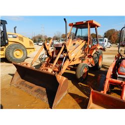 CASE 580K SKIP LOADER, VIN/SN:JJG0009121 - BUCKET, REAR COUNTERWEIGHT, CANOPY, METER READING 2,229 H