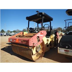DYNAPAC CC524HF ROLLER, VIN/SN:384S00313 - TANDEM, 77" SMOOTH DRUMS, VIBRATORY, CANOPY, METER READIN