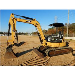 2012 CAT 305.5DCR MINI EXCAVATOR, VIN/SN:FLZ01476 - 6' STICK, 16" BUCKET, RIPPER, HYD THUMB, AUX HYD