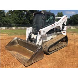 2016 BOBCAT T870 SKID STEER LOADER, VIN/SN:ASWT11685 - CRAWLER, BUCKET, HIGH FLOW, CAB, A/C, METER R
