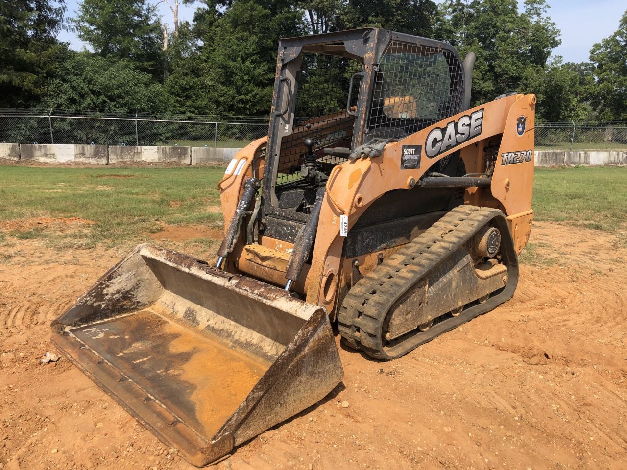 2012 CASE TR270 SKID STEER LOADER, VIN/SNNCM458470 CRAWLER, 2 SPEED