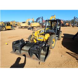 2015 JCB 525-60 HI-VIZ TELESCOPIC FORKLIFT, VIN/SN:1709885 - 5,500LB CAPACITY, GRAPPLE BUCKET, CANOP