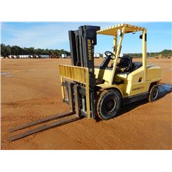 HYSTER H110XM FORKLIFT, VIN/SN:K005A04547Y - DIESEL ENGINE, 10,300LB CAP, TRIPLE STAGE MAST, CANOPY,