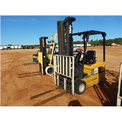 YALE ELECTRIC FORKLIFT TRUCK, VIN/SN:F807N03054C - 3,350# CAPACITY, 3 STAGE (B-2)