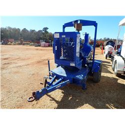 THOMPSON 10010525 6" WATER PUMP, VIN/SN:000609 - JOHN DEERE DIESEL ENGINE, TRAILER MTD, METER READIN