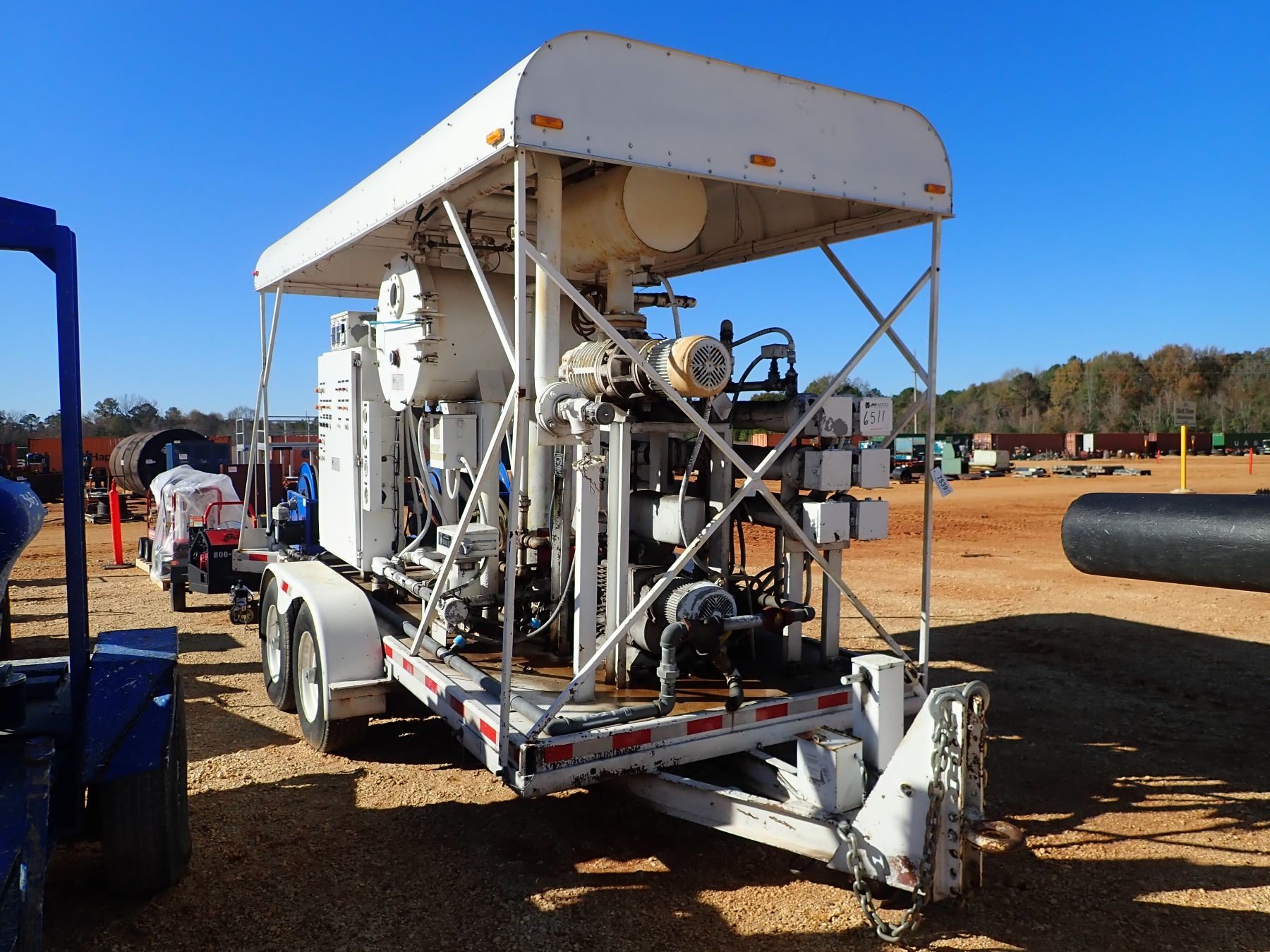 BARON OIL RECLAIMER SYSTEM, S/N 800919, MTD ON T/A TRAILER W/ CANOPY (B4)