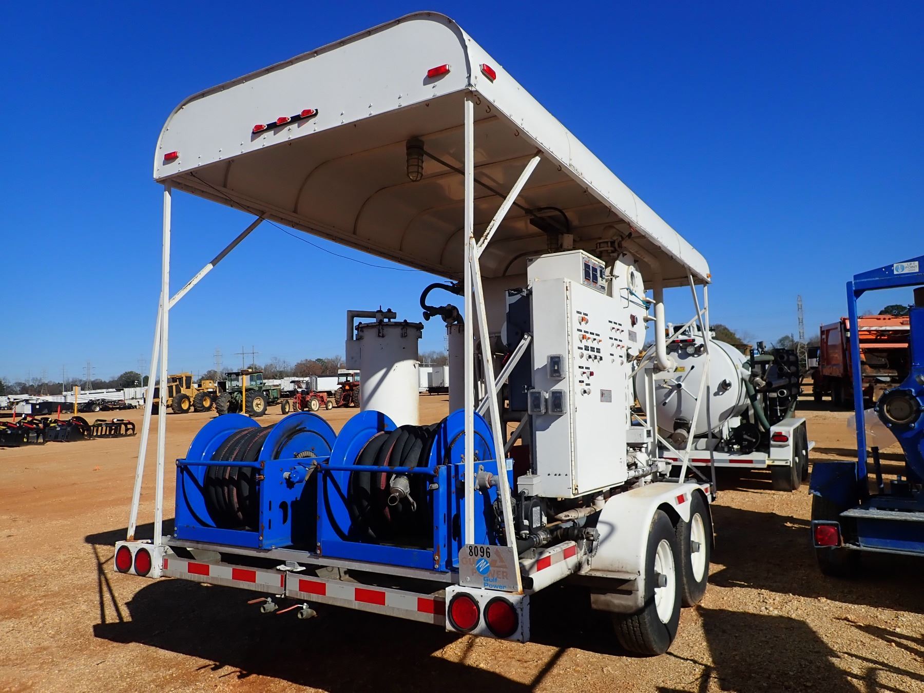 BARON OIL RECLAIMER SYSTEM, S/N 800919, MTD ON T/A TRAILER W/ CANOPY (B4)