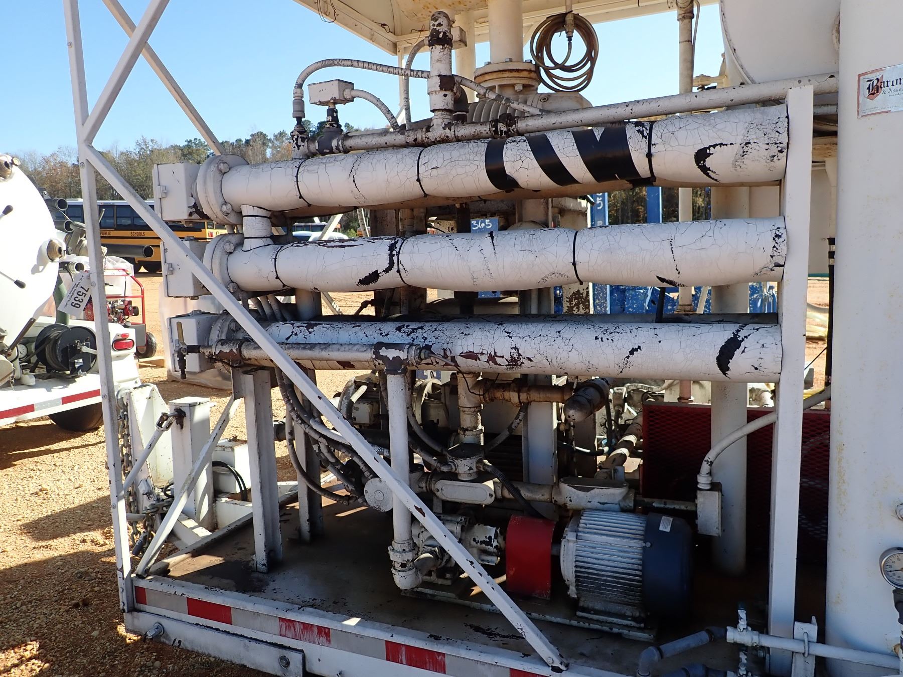 BARON OIL RECLAIMER SYSTEM, S/N 800919, MTD ON T/A TRAILER W/ CANOPY (B4)