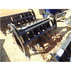 74" EXTREME ROOT RAKE, FITS SKID STEER LOADER (B-5)