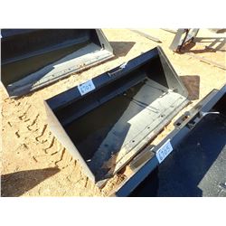 68" LOW PROFILE BUCKET W/ B.O.C.E., FITS SKID STEER LOADER (B-5)