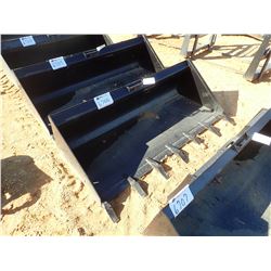 74" LOW PROFILE BUCKET W/TEETH, FITS SKID STEER LOADER (B-5)