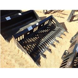 80" ROCK BUCKET W/TEETH, FITS SKID STEER LOADER (B-5)