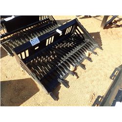72" ROCK BUCKET W/TEETH, FITS SKID STEER LOADER (B-5)