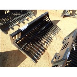 72" SKELETON ROCK BUCKET, FITS SKID STEER LOADER (B-5)
