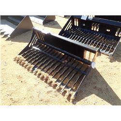 66" SKELETON ROCK BUCKET, FITS SKID STEER LOADER (B-5)