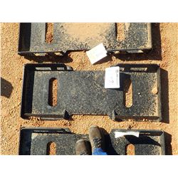 SOLID BACK WELD ON ATTACH PLATE, FITS SKID STEER LOADER (B-5)