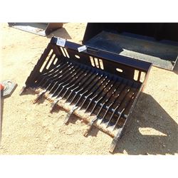 66" ROCK BUCKET W/TEETH, FITS SKID STEER LOADER (B-5)