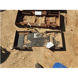 SOLID BACK WELD ON ATTACH PLATE, FITS SKID STEER LOADER (B-5)