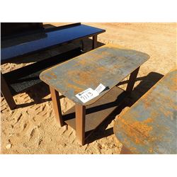 30" X 57" WELDING SHOP TABLE W/SHELF (B7)