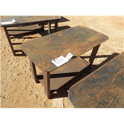 30" X 57" WELDING SHOP TABLE W/SHELF (B7)