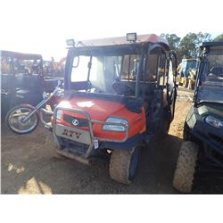 2004 KUBOTA RTV900 UTV, VIN/SN:KRTV900A41011297 - 4X4, DIESEL, HYD DUMP BED, METER READING 1,064 HOU