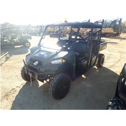 2016 POLARIS 900 UTV, VIN/SN:4XARVAD18GT134028 - 4X4, DIESEL ENGINE, CREW CAB, CANOPY, DUMP BODY, WI